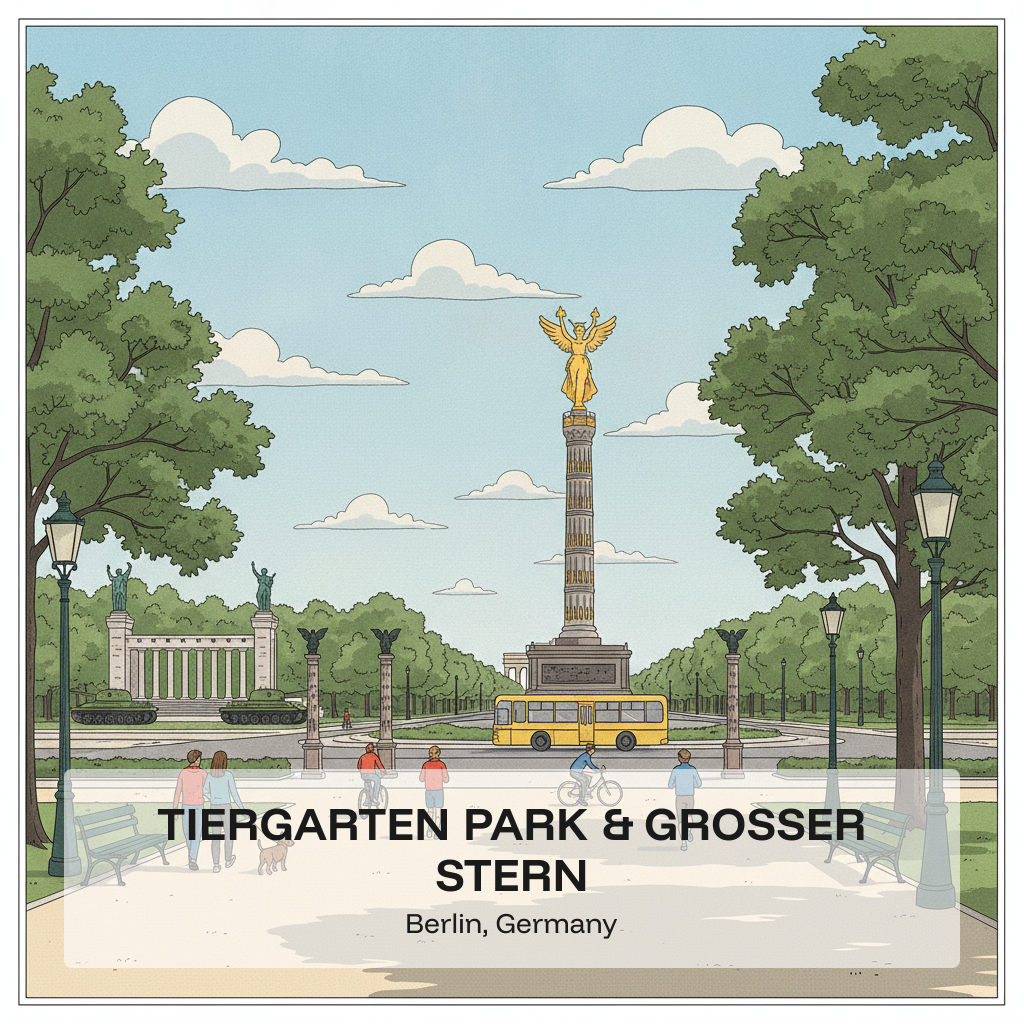 Parc Tiergarten et Großer Stern