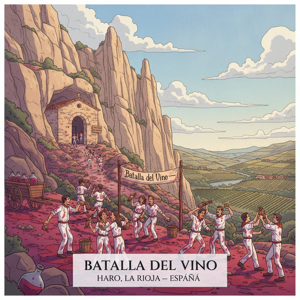 Batalla del Vino — La Bataille du Vin de Haro