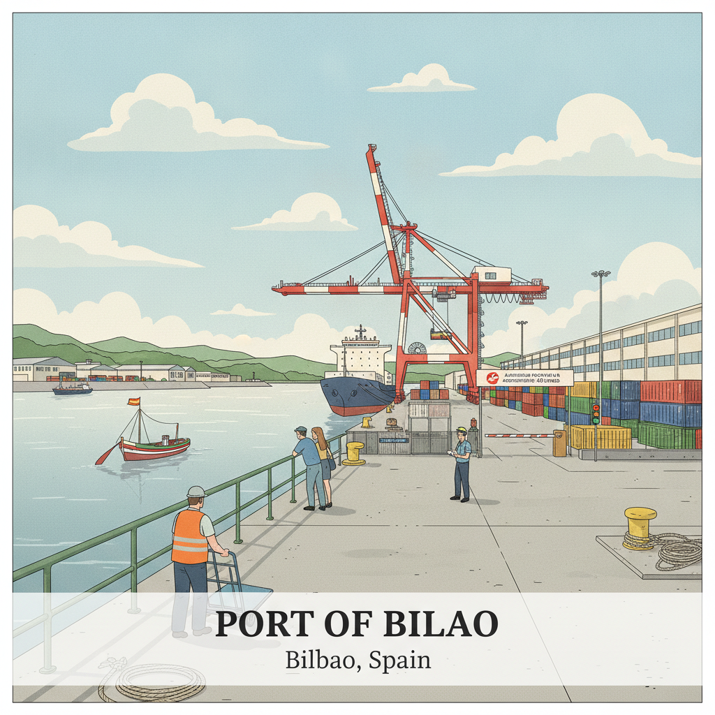 Port de Bilbao – Terminal de conteneurs moderne de Santurce