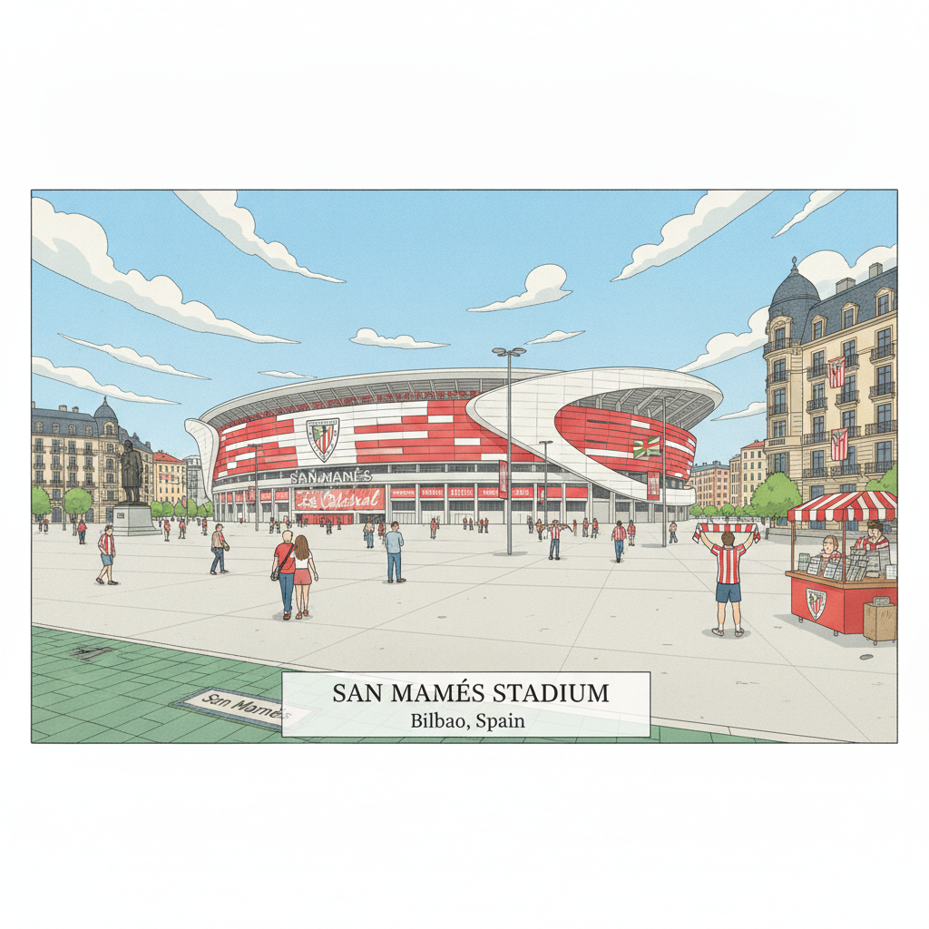 Stade de San Mamés et Athletic Club de Bilbao