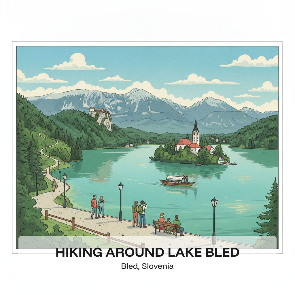 Randonnée autour du lac de Bled – Sentiers et points de vue