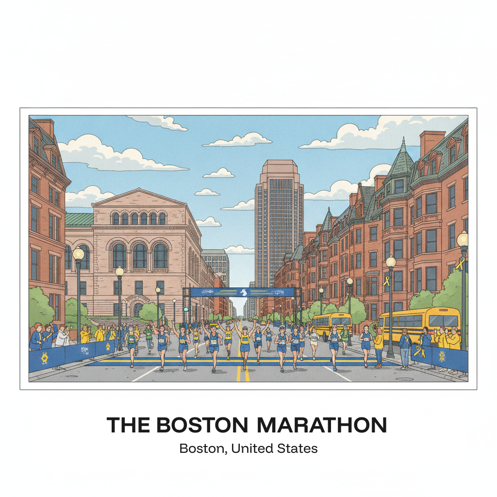 Le marathon de Boston — la course sur route la plus prestigieuse du monde