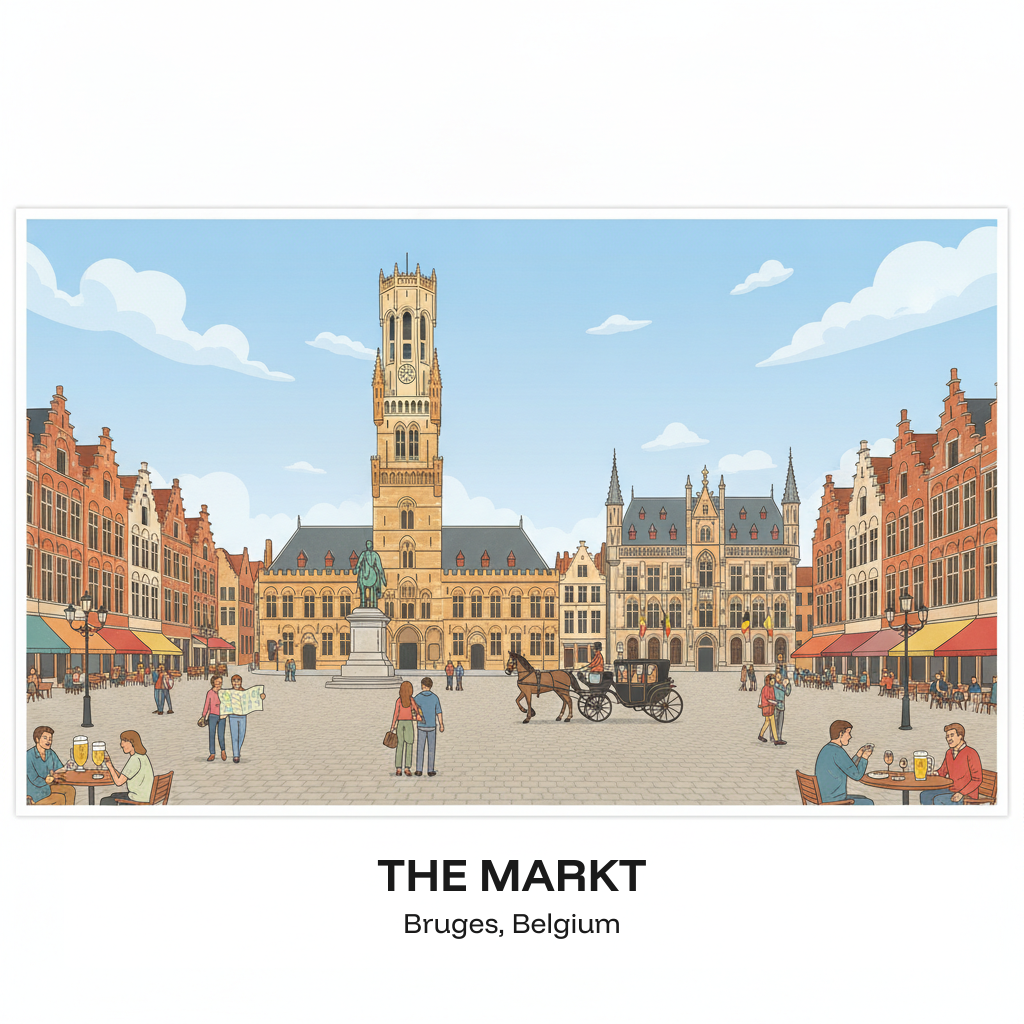 La Markt — Le Cœur Médiéval de Bruges