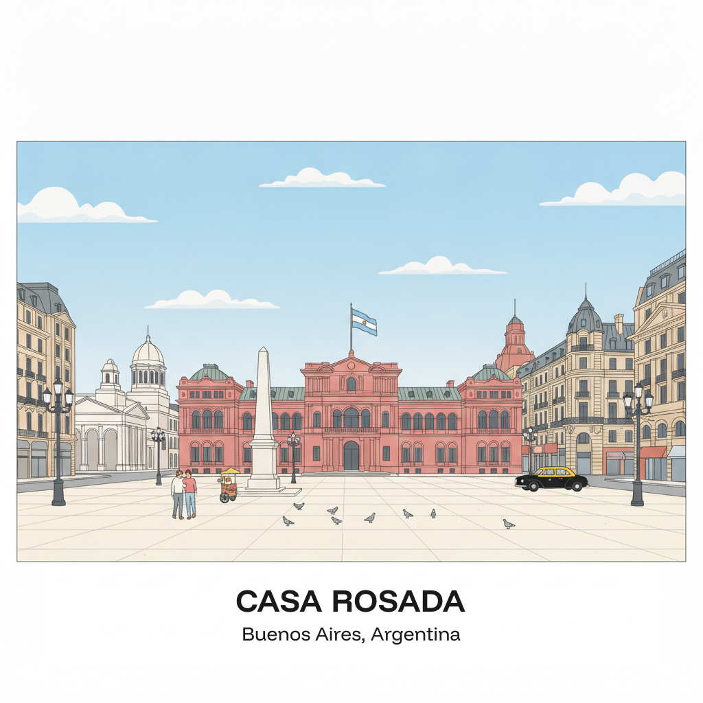 Casa Rosada — La Maison Rose & Siège du pouvoir argentin