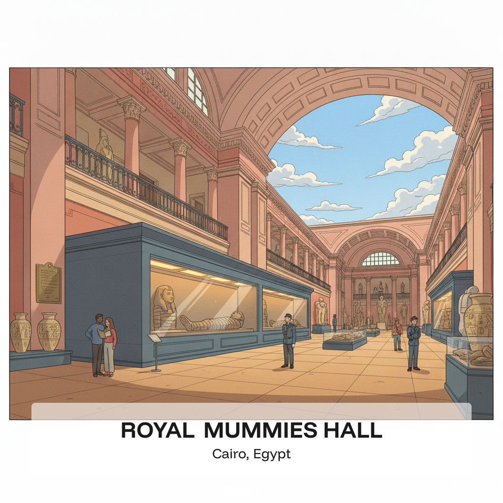 Salle des momies royales — Pharaons face à face