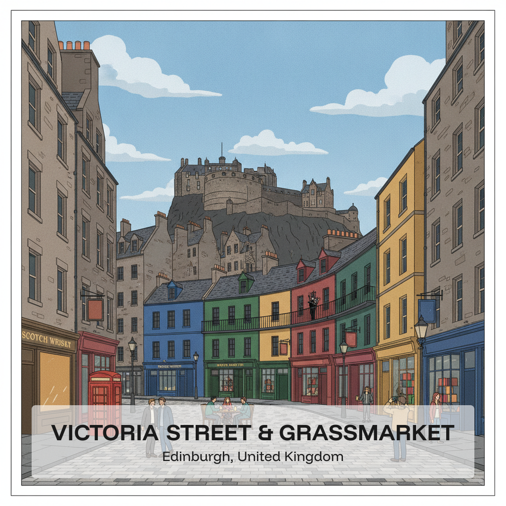 Victoria Street & Grassmarket — Die besten Geschäfte der Altstadt