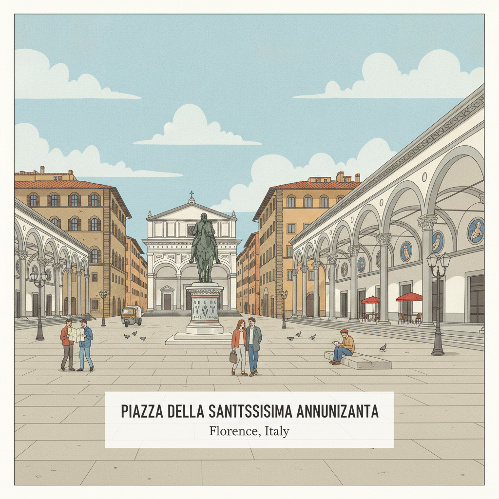 Piazza della Santissima Annunziata — La place de la Renaissance
