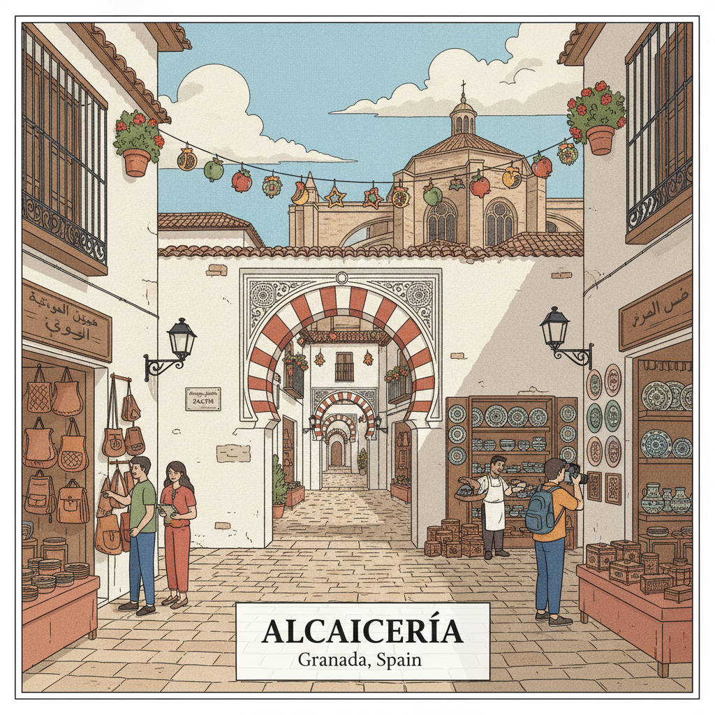 Alcaicería — Marché de la Soie dans l'Ancien Quartier Nasride
