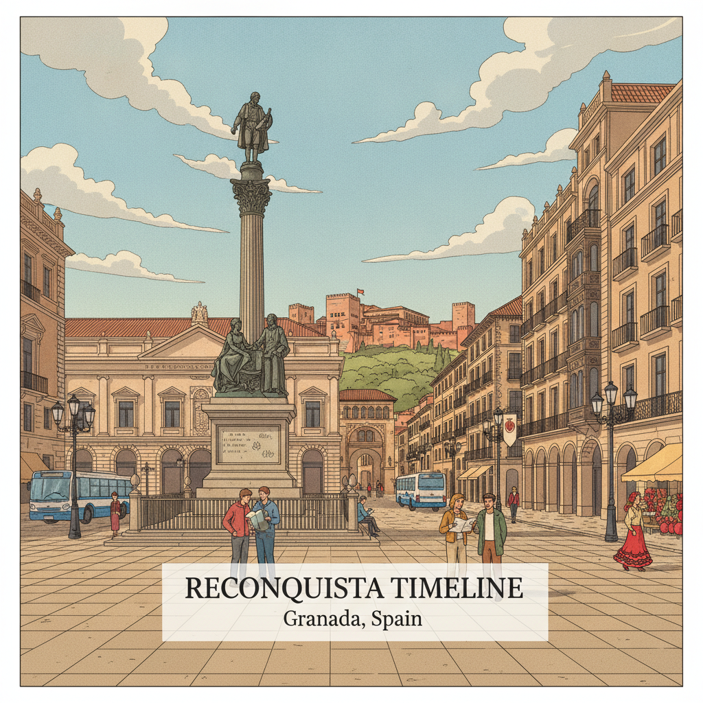 Chronologie de la Reconquista — De l'Émirat Islamique au Royaume Catholique