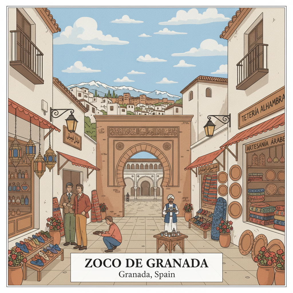 Zoco de Granada — Marché Artisanal Arabe dans l'Albayzín