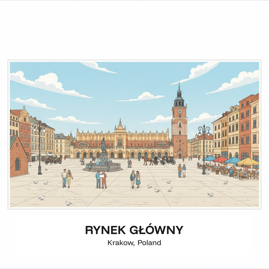 Rynek Główny — la Grand-Place