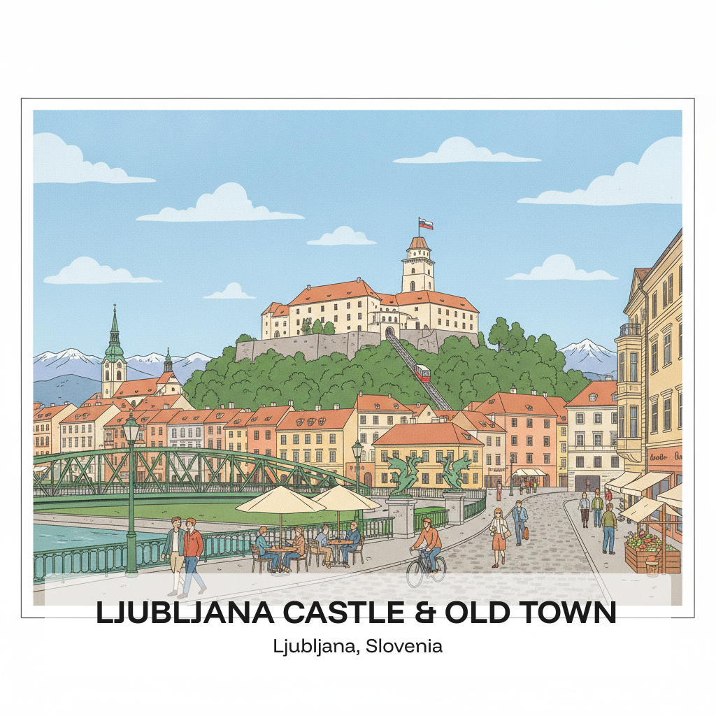 Château de Ljubljana et Vieille Ville
