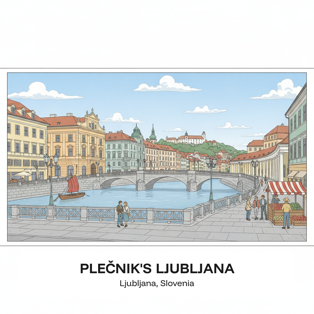 Ljubljana de Plečnik – La ville de l'architecte