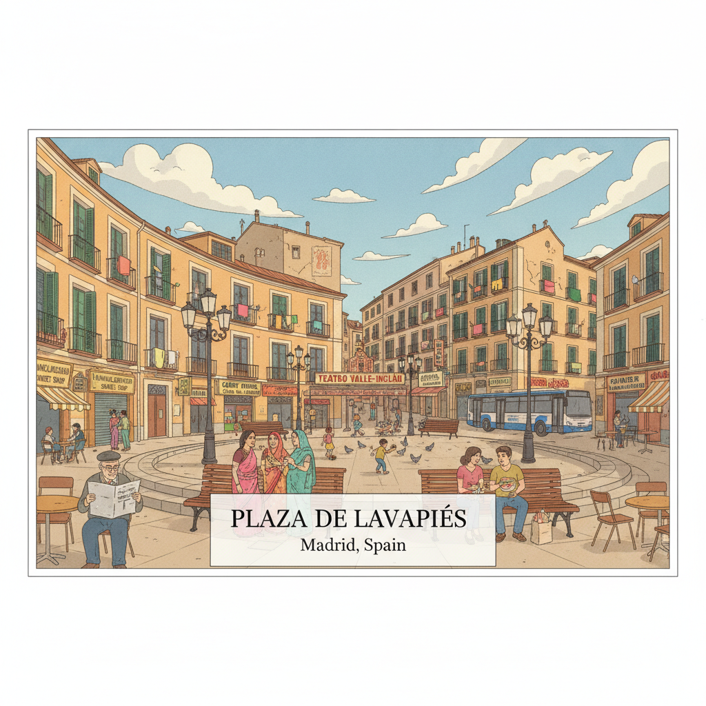 Plaza de Lavapiés — Le Cœur Battant du Quartier