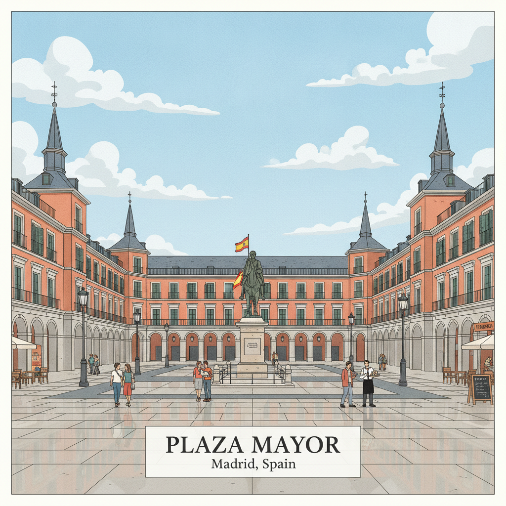 Plaza Mayor — Le cœur impérial du vieux Madrid