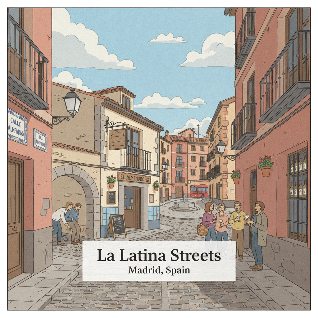 Rues de La Latina — El Almendro & Ruelles Latérales