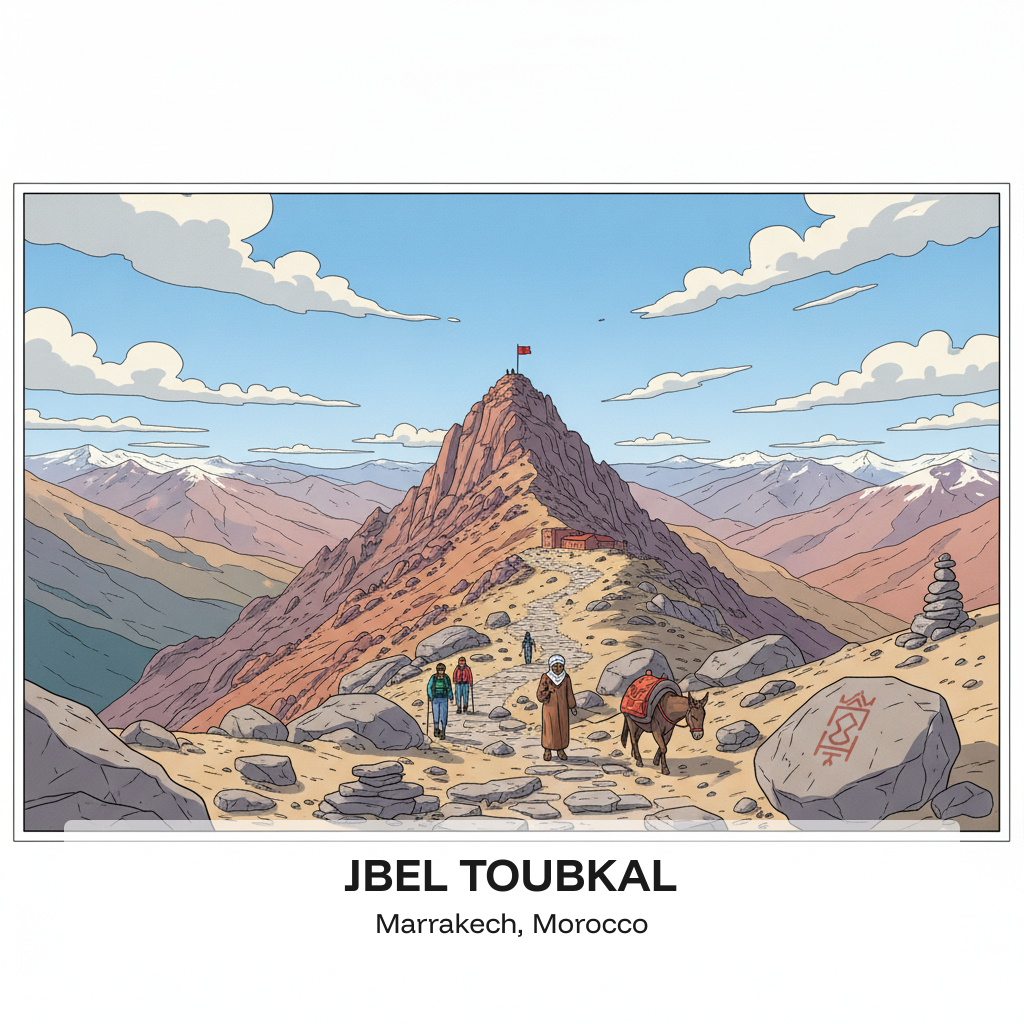 Jbel Toubkal — Le plus haut sommet d'Afrique du Nord
