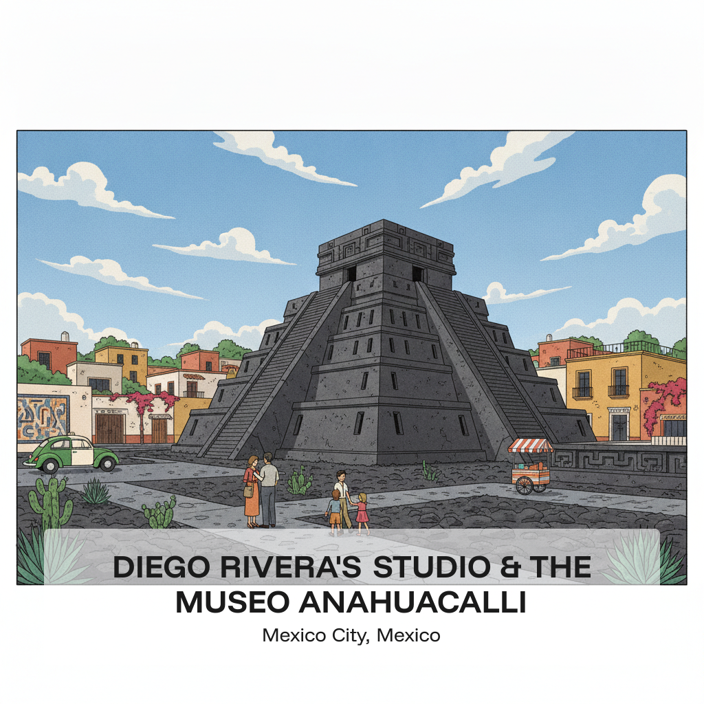L'atelier de Diego Rivera et le Museo Anahuacalli