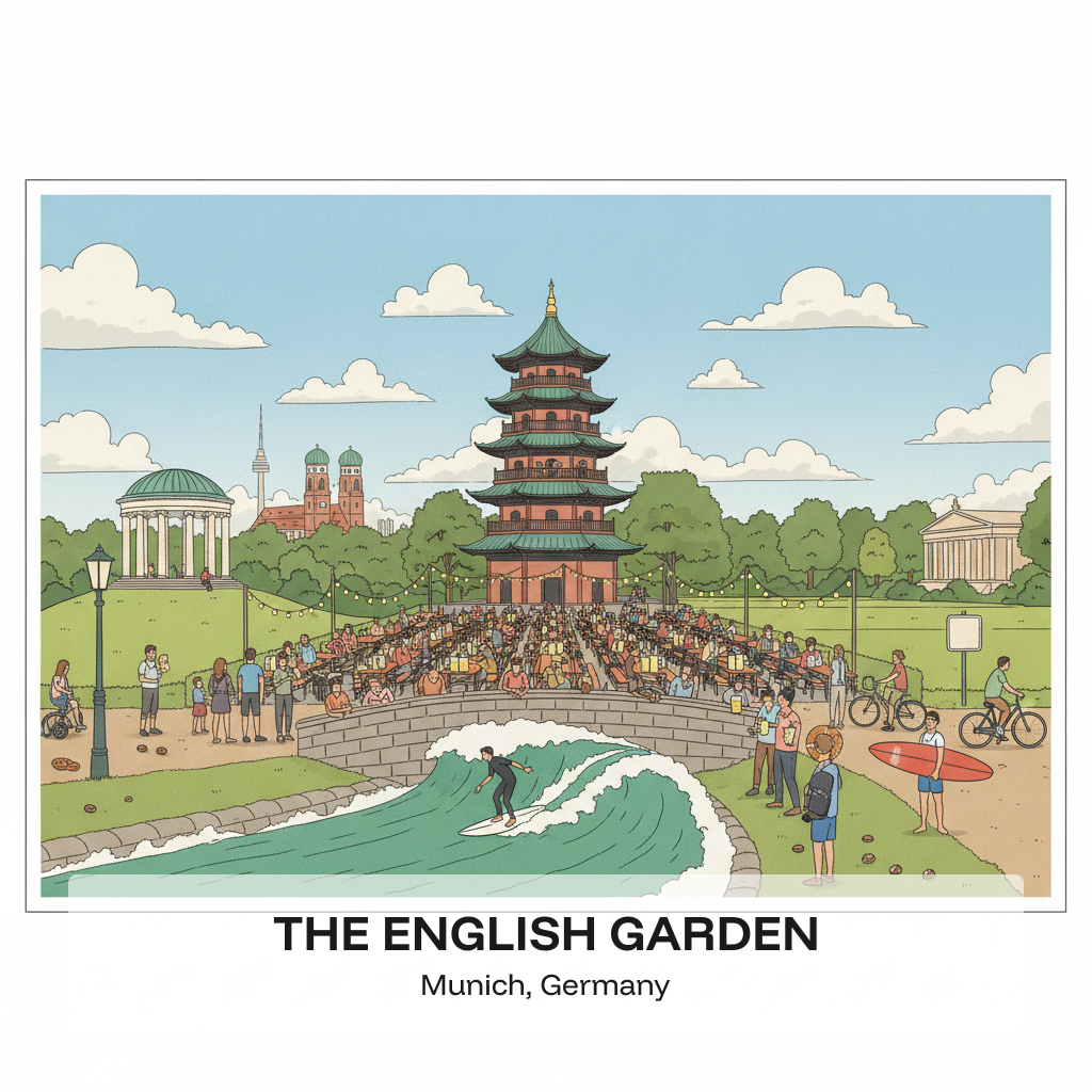 Le Jardin Anglais — Le Parc Urbain Alpin de Munich
