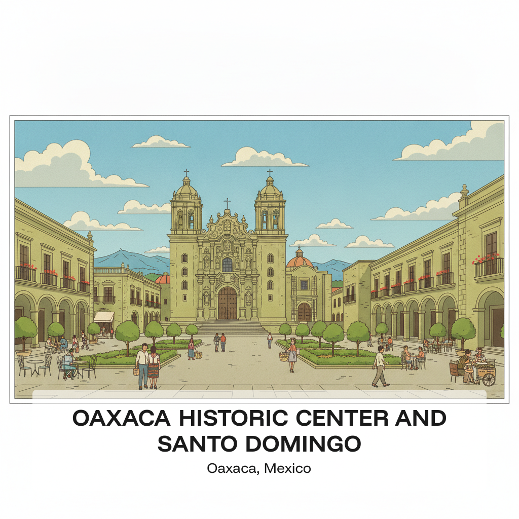 Centre historique d'Oaxaca et Santo Domingo