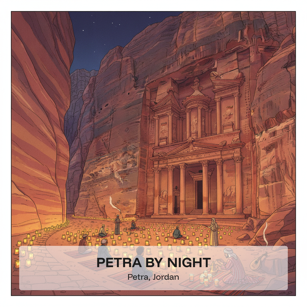 Pétra by Night – Le Trésor à la lueur des bougies