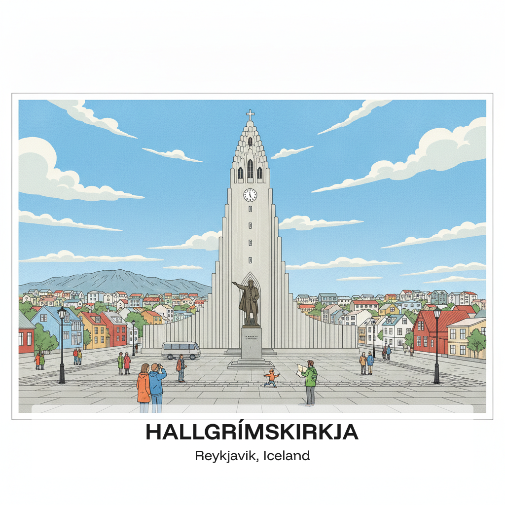 Hallgrímskirkja — l'Église Repère