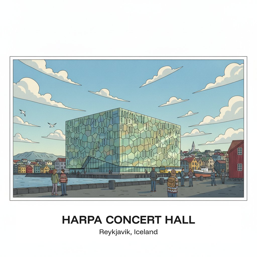 Salle de Concert Harpa — l'Icône Architecturale Islandaise