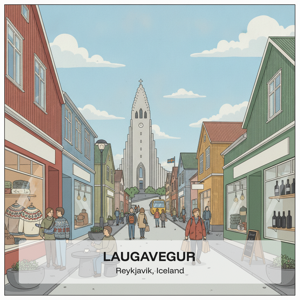 Laugavegur — la Principale Rue Commerçante