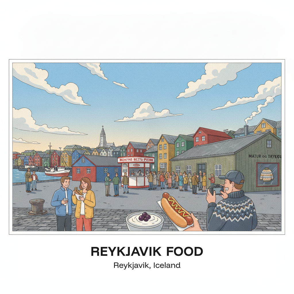 Cuisine de Reykjavik — Skyr, Agneau et la Tradition du Hot-Dog