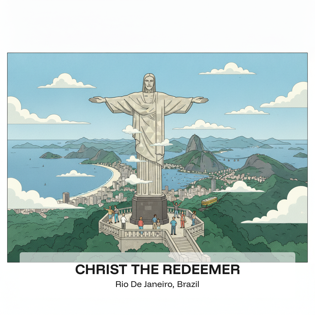 Le Christ Rédempteur — L'une des Sept Merveilles du Monde Moderne