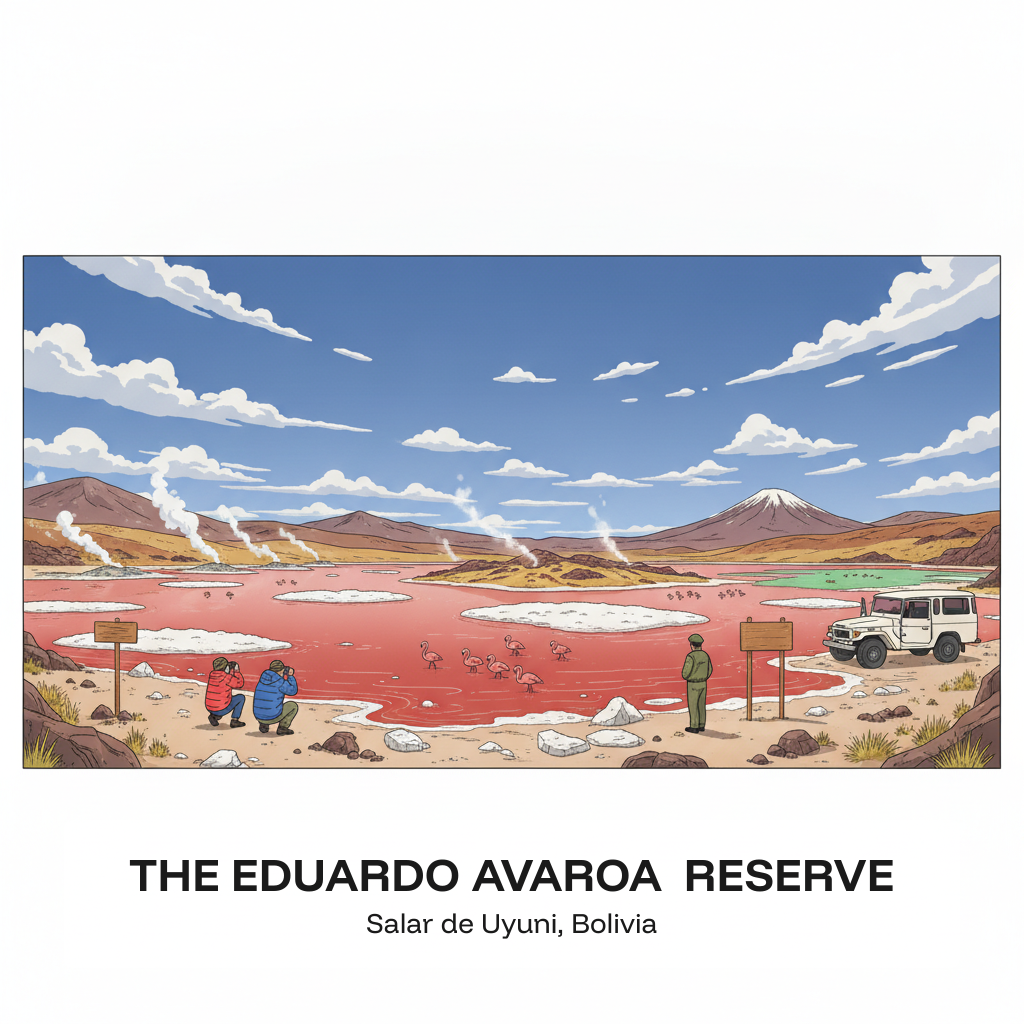 La Réserve Eduardo Avaroa: Lagunes colorées et geysers