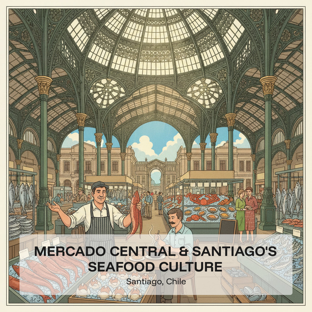 Mercado Central et la culture des fruits de mer de Santiago