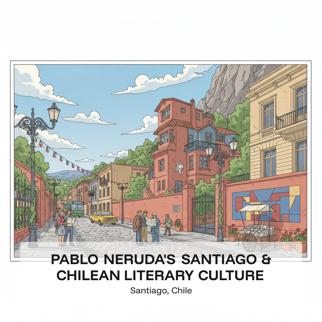 Le Santiago de Pablo Neruda et la culture littéraire chilienne