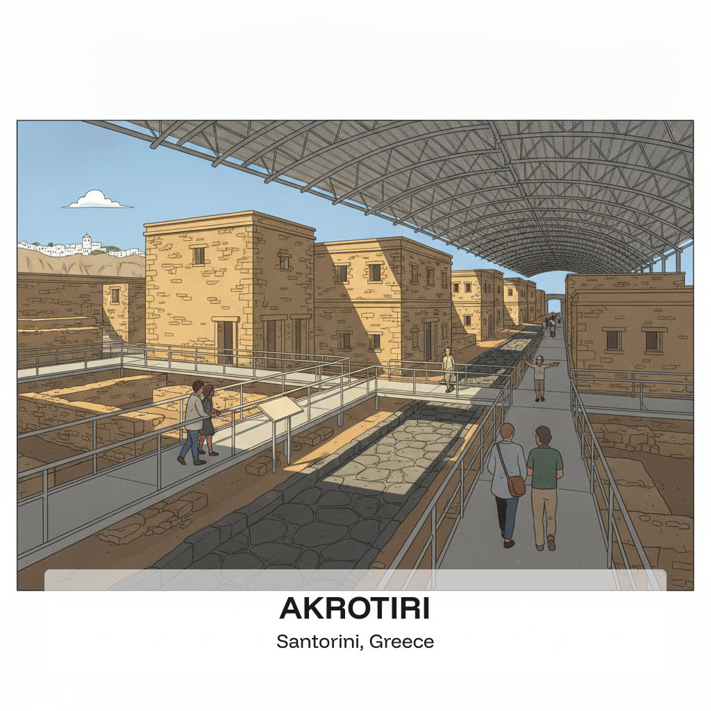 Akrotiri — la Pompéi minoenne sous les cendres