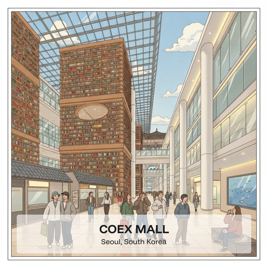 COEX Mall — Le plus grand centre commercial souterrain d'Asie
