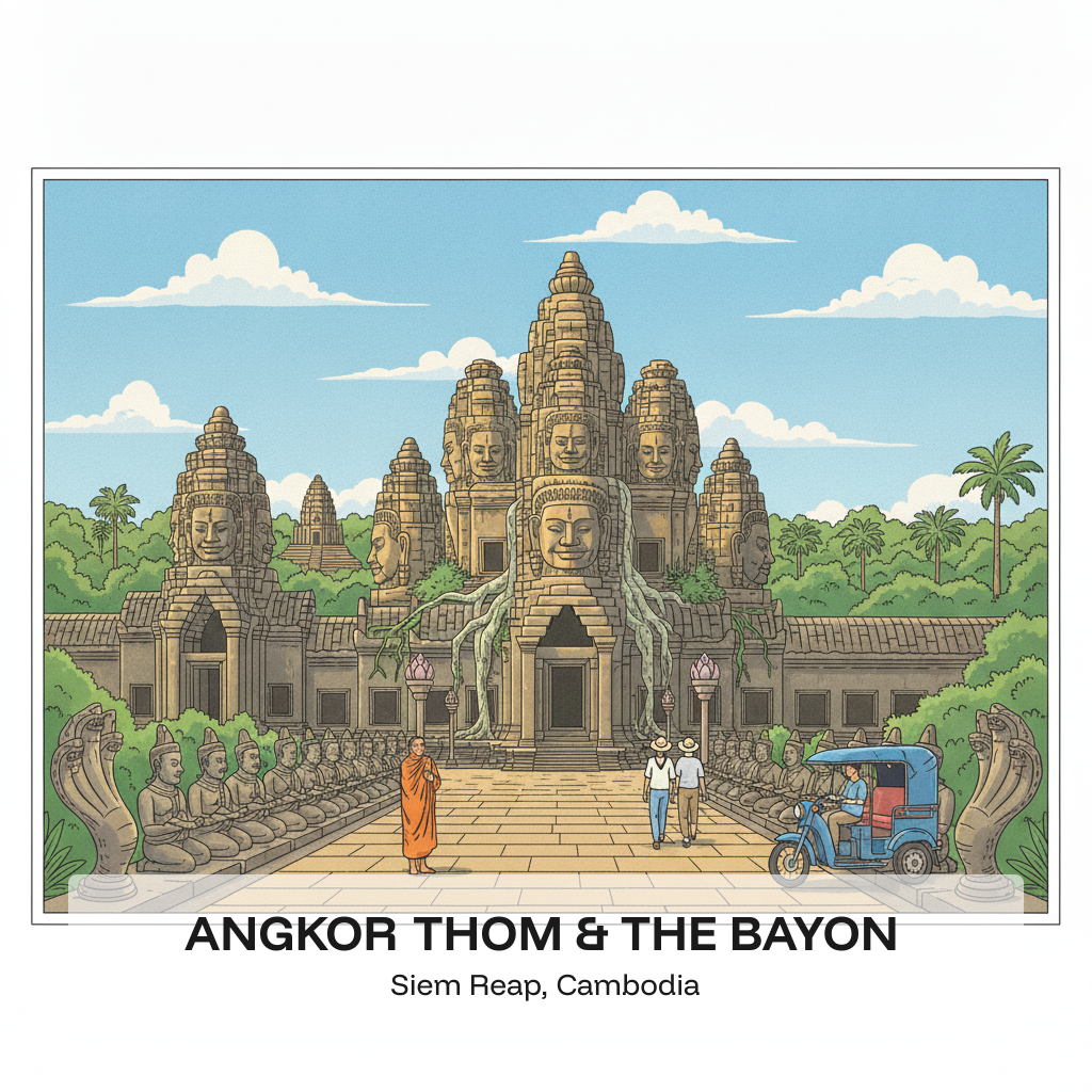 Angkor Thom & le Bayon – La cité d'un million de visages