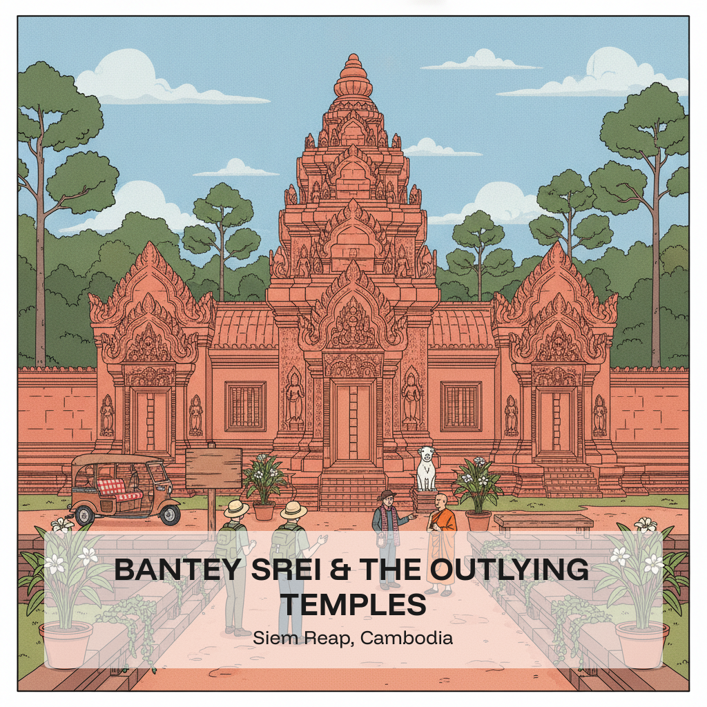 Bantey Srei et les temples périphériques – Au-delà du circuit principal
