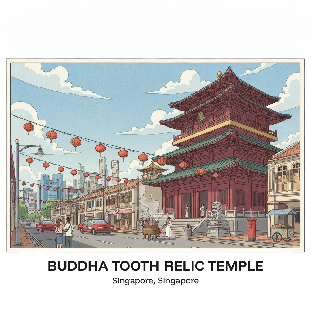 Temple de la Relique de la Dent de Bouddha — La relique de la dent sacrée