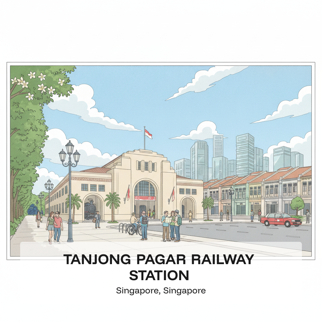 Gare ferroviaire de Tanjong Pagar — Le terminus de la ligne