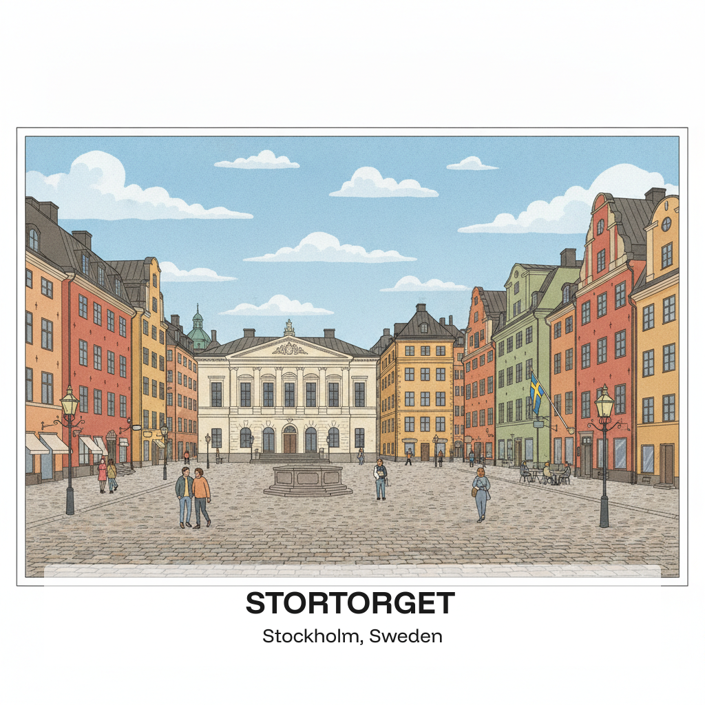 Stortorget — La Grande Place et le Bain de Sang de Stockholm