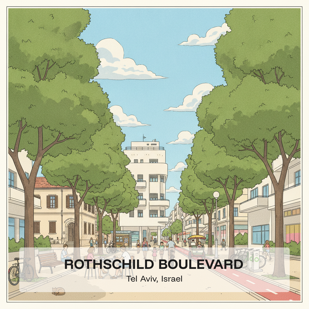 Boulevard Rothschild – Le Cœur Arboré de Tel Aviv