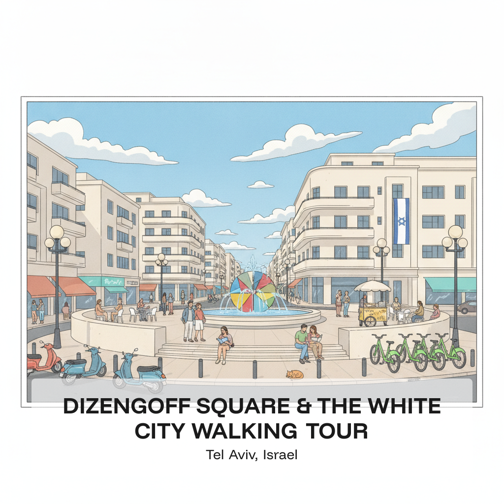 Place Dizengoff et Visite à Pied de la Ville Blanche
