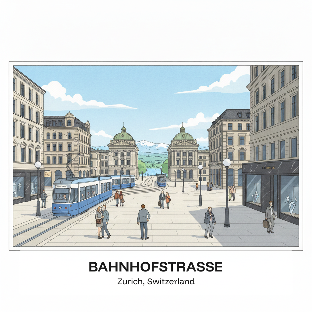 Bahnhofstrasse — La rue la plus chère d'Europe continentale