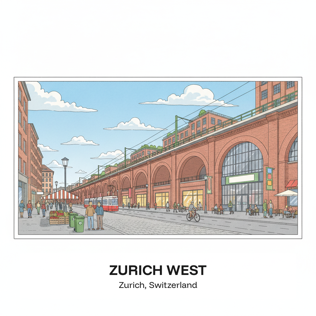 Zurich Ouest — Quartier industriel, Viadukt et culture contemporaine
