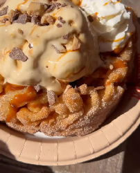 Churro Funnel Cake