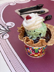 Firehouse Dalmatian Mint Sundae