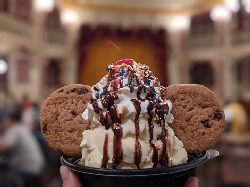 House-made Chocolate-Chunk Cookie Sundae