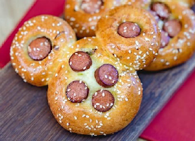 Mickey Chinese Hot Dog Bun