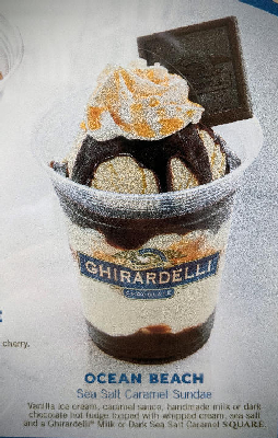 Ocean Beach Sea Salt Caramel Sundae