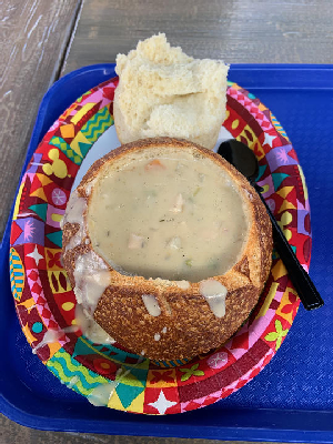 Soup in a Sourdough Bread Bowl